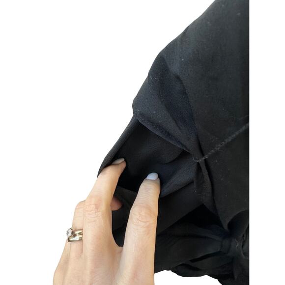 Gap Deep V Sleeveless Sheath Belted Black Dress Women's Size XXL New - Picture 8 of 10